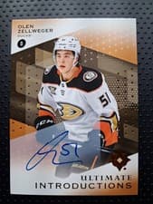 2024-25 Upper Deck Ultimate Collection Ultimate Introductions Olen Zellweger #UI-OZ card