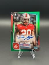 2025 Bowman University Chrome Chrome Prospect Autographs James Peoples #BCA-JP card