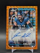 Jason Kelce 2024 Topps Chrome Chrome Legends Autographs card