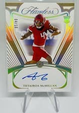 2025 Panini Flawless Rookie Gems Signatures Tetairoa McMillan #4 card