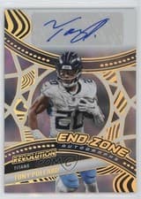 2025 Panini Revolution End Zone Autographs Tony Pollard #25 card