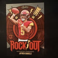 Jayden Daniels 2024 Panini Absolute Rock Out card