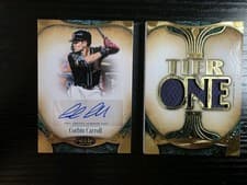 2026 Topps Tier One Autographed Tier One Relics Die Cut Book Corbin Carroll #ARDB-CC card