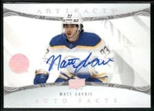 2024-25 Upper Deck Artifacts Autograph Facts Matt Savoie #AF-MS card