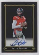 2025 Leaf Metal 92 Autographs Austin Simmons #92L-AS1 card