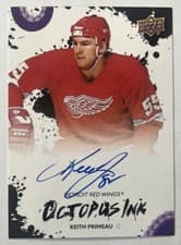 2025-26 Upper Deck Detroit Red Wings Centennial Octopus Ink Keith Primeau #OI-KP card