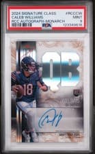 Caleb Williams 2024 Topps Signature Class Rookie Class Crystal Clear Autographs card
