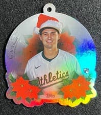2025 Topps Holiday Oversized Die-Cut MLB Ornaments Jacob Wilson #OO-7 card