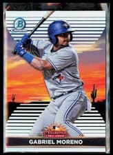Gabriel Moreno 2022 Bowman Chrome 2021 AFL Fall Stars card