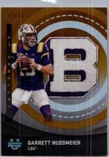 2025 Bowman University Chrome Lettered Up! Garrett Nussmeier #LU-3 card