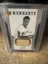 2024-25 Upper Deck Engrained Icons Remnants Gordie Howe #R-GH card