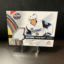 2025-26 SP Game Used 2025 4 Nations Face-Off Fabrics Patrik Laine #4N-PL card