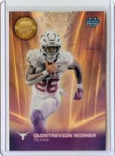 2025 Bowman University Chrome Dean's List Refractor Quintrevion Wisner #DL-16 card