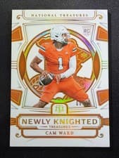 2025 Panini National Treasures Collegiate Newly Knighted Treasures Cam Ward #4 card