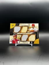 2025 Topps Museum Collection Dual Player Primary Pieces Quad Relics Legends Yadier Molina #DPQRL-PM card