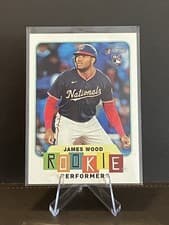 2025 Topps Heritage Rookie Performers James Wood #RP-1 card