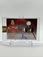 2025-26 Topps 3 Rookie 3 Patch Autographs Horizontal Noa Essengue #RPH-NE card