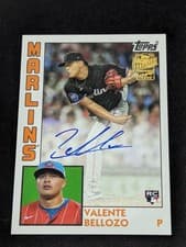 2025 Topps Archives Fan Favorite Autographs 1984 Valente Bellozo #84FFA-VB card