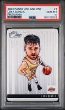 2024-25 Panini One and One Prizmania Set Luka Doncic #7 card
