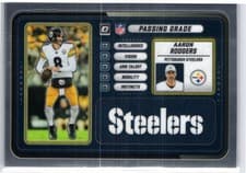 2025 Donruss Optic Passing Grade Aaron Rodgers #8 card