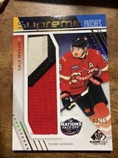 2025-26 SP Game Used 2025 4 Nations Face-Off Supreme Patches Cale Makar #SP4N-CM card