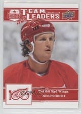 2025-26 Upper Deck Detroit Red Wings Centennial Team Leaders Bob Probert #184 card