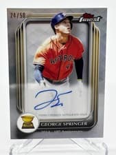 2025 Finest Rookie Cup Anniversary Autographs George Springer #RCAA-GSP card