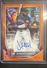 2025 Bowman Chrome Rookie Autographs Jhonkensy Noel #CRA-JN card