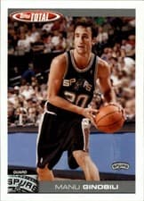 Manu Ginobili 2004-05 Topps Total Base Set card