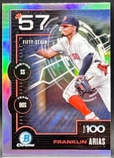 2025 Bowman Bowman Scouts Top 100 Franklin Arias #BTP-57 card