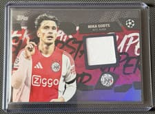 2025-26 Topps UEFA Club Competitions Topps Superstar Relics Mika Godts #TSR-GO card
