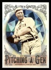 Cy Young 2022 Topps Allen & Ginter Pitching a Gem card