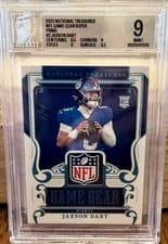 2025 Panini National Treasures NFL Game Gear Jaxson Dart #2 card