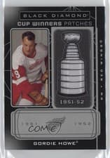 Gordie Howe 2021 Upper Deck Black Diamond Cup Winners card