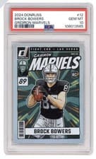 2024 Donruss Gridiron Marvels Brock Bowers #12 card