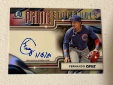 2024 Bowman Chrome Prime Chrome Signatures Fernando Cruz #PCS-FCR card
