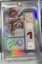 2025 Topps Sterling Awards Autographed Relics Mike Trout #SA-MT card