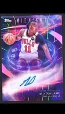 2025-26 Topps Midnight Stroke of Midnight Autographs Ayo Dosunmu #SM-AD card
