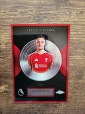 Florian Wirtz 2026 Topps Chrome Premier League Triple Platinum card