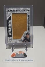 2024-25 Upper Deck Black Diamond Team Logo Jumbo Patch Puzzle - Penguins Mario Lemieux #TL-ML card