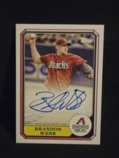 2025 Topps Archives 1987 Topps Boardwalk and Baseball Autographs Brandon Webb #87BBA-BW card
