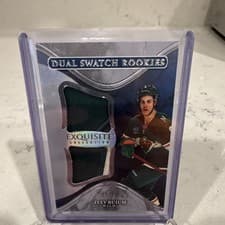 2025-26 Upper Deck Black Diamond Exquisite Dual Swatch Rookies Zeev Buium #EDS-ZB card