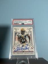2025 Panini National Treasures NFL Greatest Signatures Sterling Sharpe #4 card