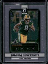 2025 Donruss Optic Play Action Josh Jacobs #4 card