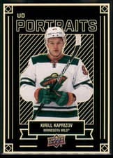Kirill Kaprizov 2022 Upper Deck UD Portraits card
