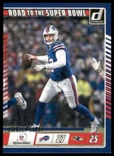 2025 Donruss Road To The Super Bowl Divisional Round Josh Allen #4 card