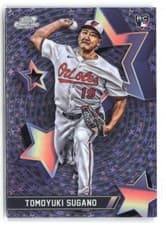 2025 Topps Cosmic Chrome StarFractor Tomoyuki Sugano #SF-89 card