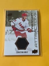 2024-25 Upper Deck Premier Premier Attractions Jersey Sebastian Aho #PA-SA card
