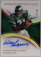 2025 Panini Immaculate Sophisticated Signatures Wilbert Montgomery #20 card