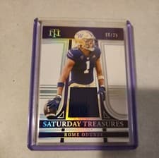 Rome Odunze 2024 Panini National Treasures Collegiate Saturday Treasures card